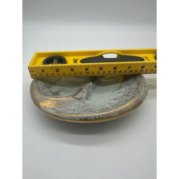 Stangl Pottery Ashtray Four Rests 8” Bronze Aqua Vintage Dish - Picture 5 of 6